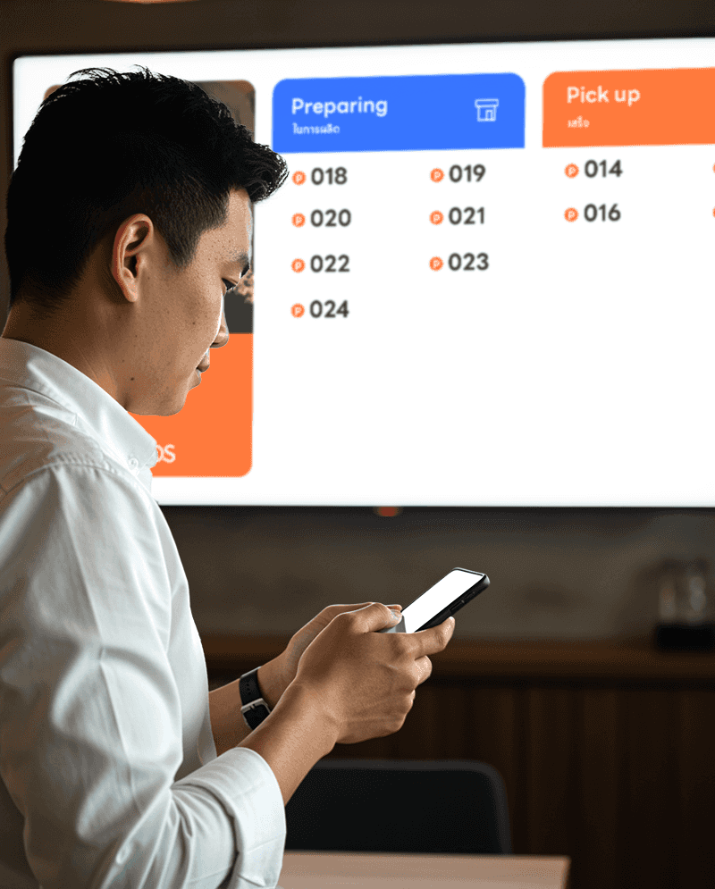 Connect a TV to show order status, more convenient for restaurants